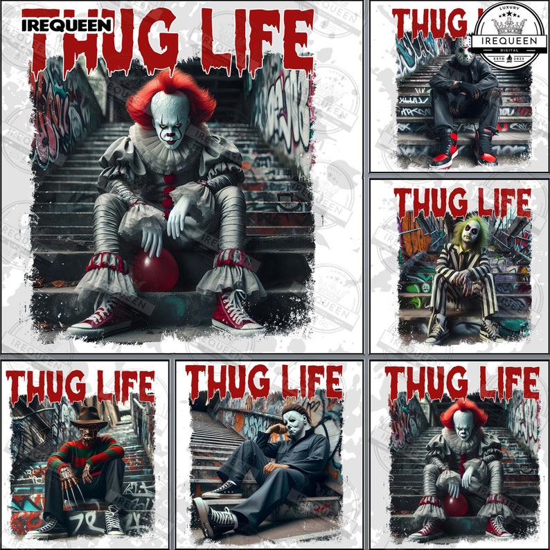 Thug Life Horror Movie Png Bundle