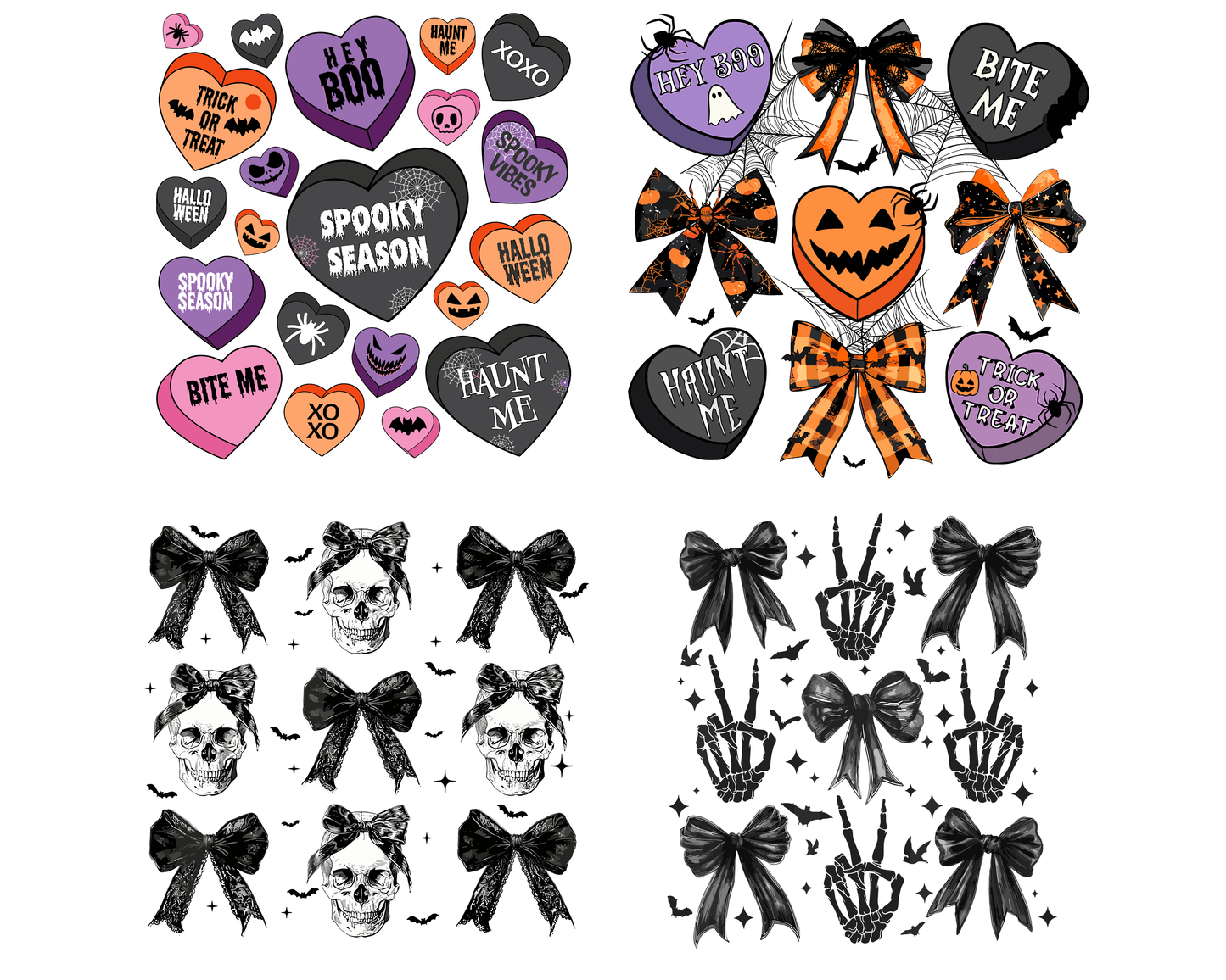 Candy Hearts Halloween Png