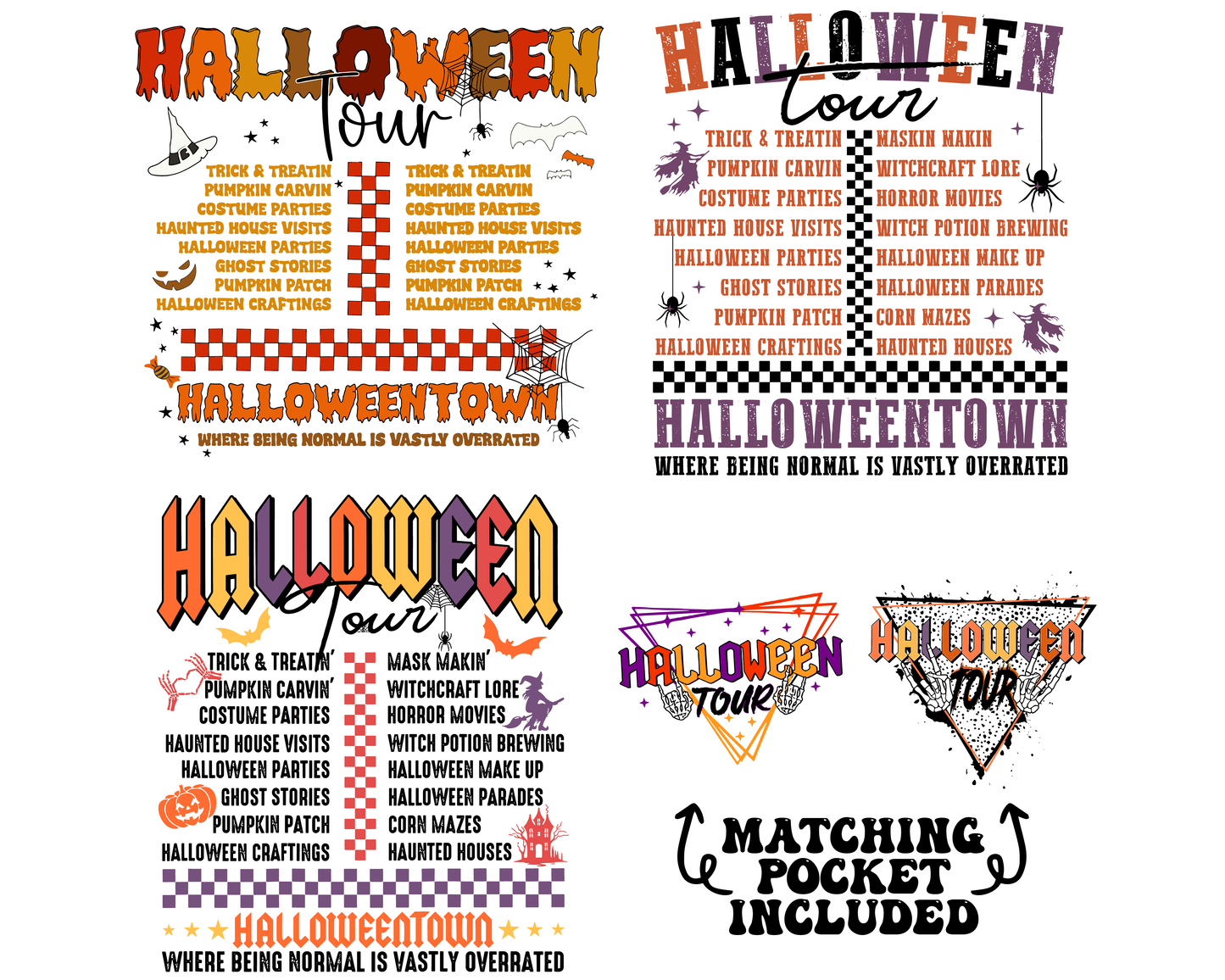 Halloween Tour Png Design,