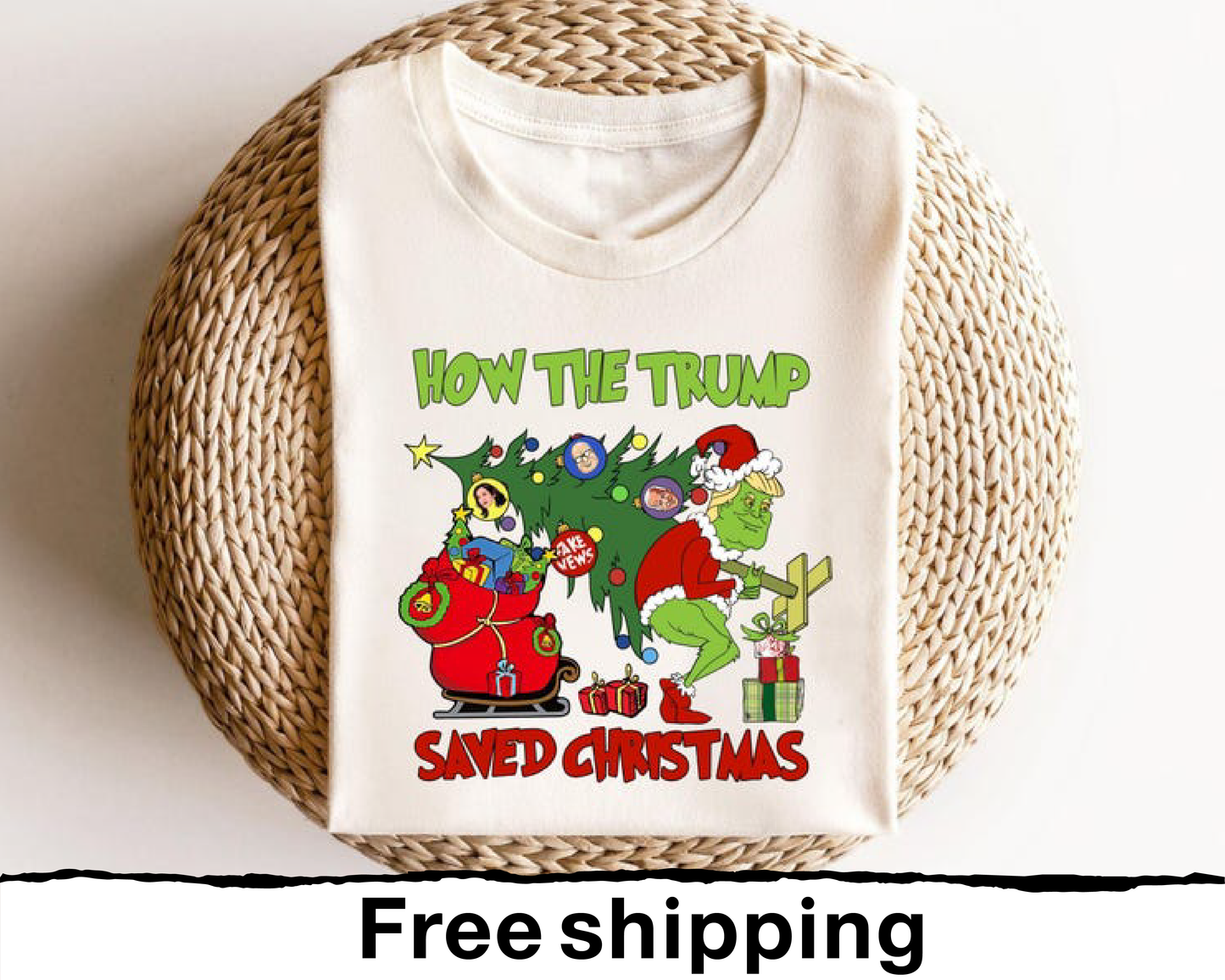 How The Trump Saved Christmas T-shirts