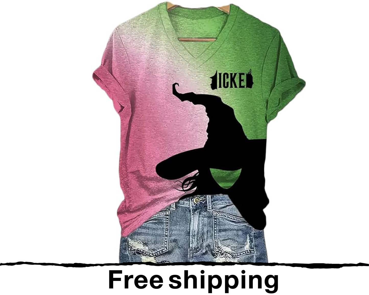 Wicked Pink and Green shirt Sweatshirt