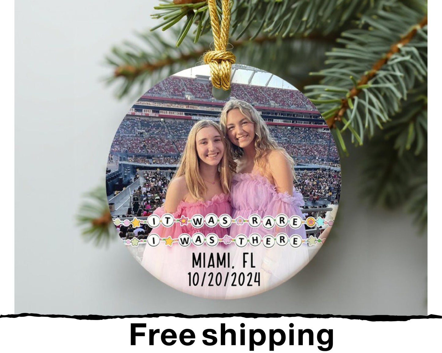 Custom Photo Concert 2024 Ornament