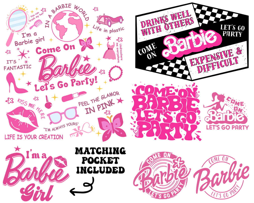 Come on Barbie Let's Go Party Svg Png