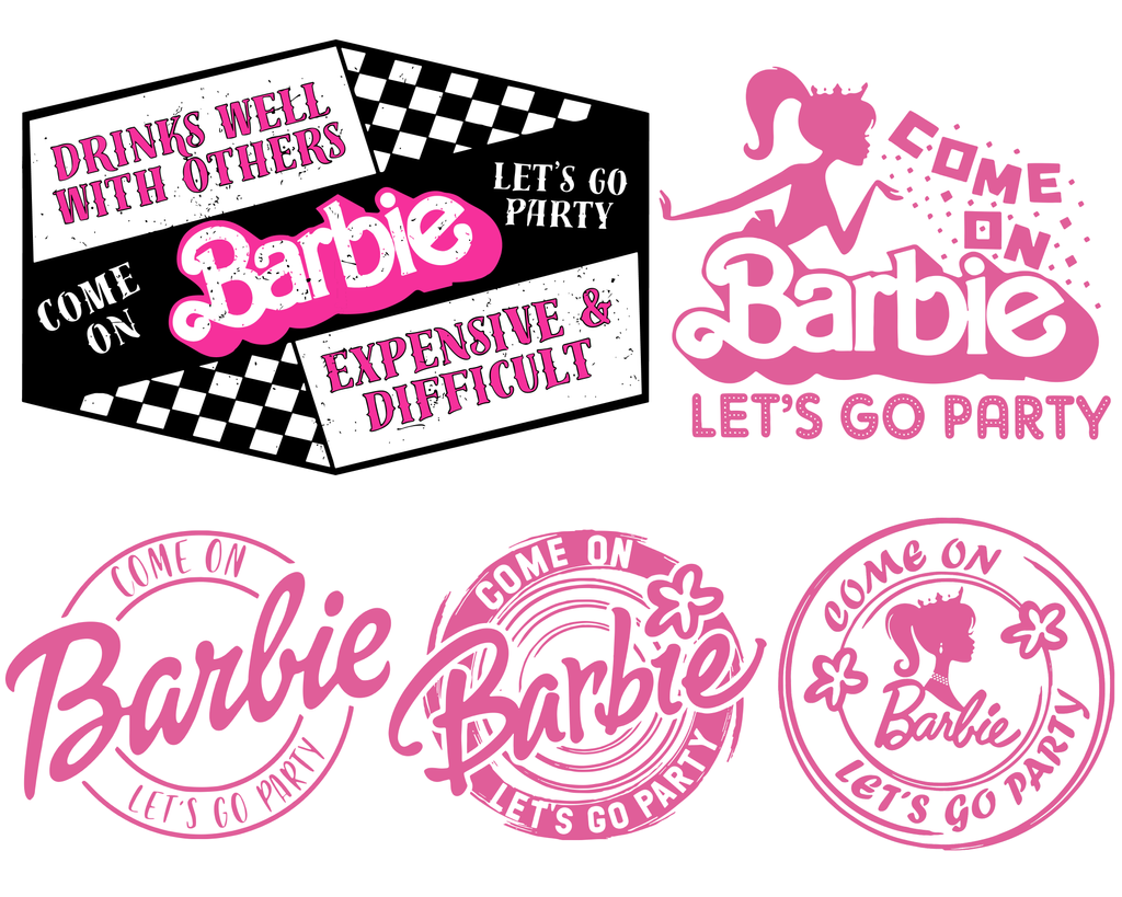 Come on Barbie Let's Go Party Svg Png