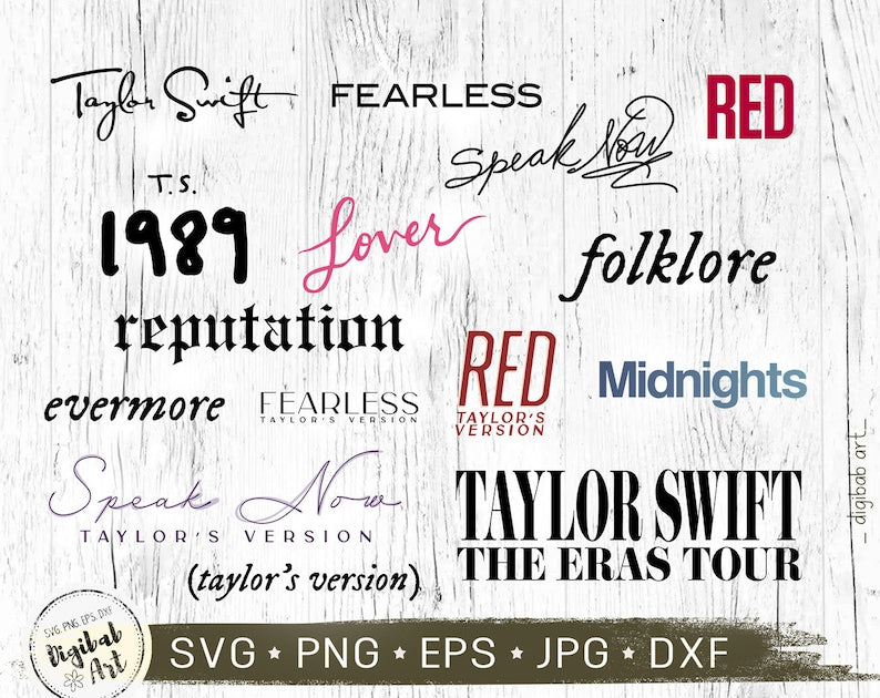 Taylor eras tour svg bundle