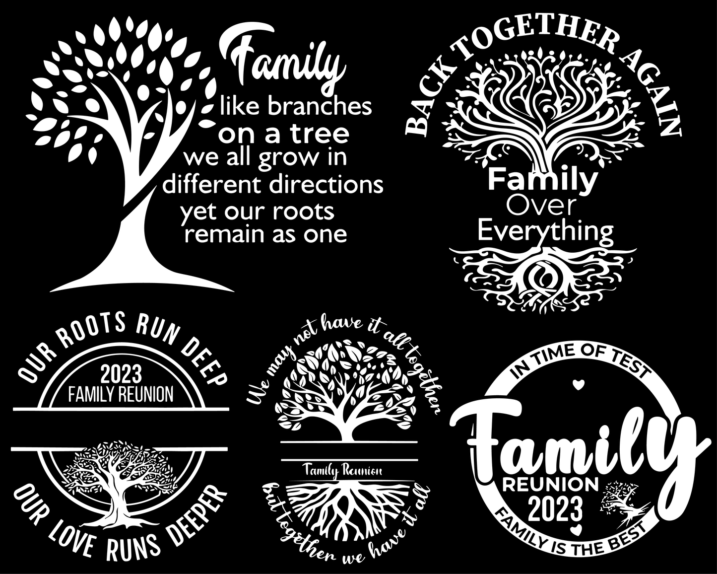 Family reunion Png bundle