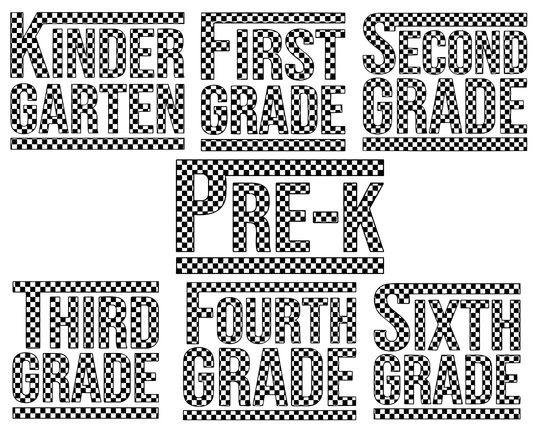 Checkered School Grades Png