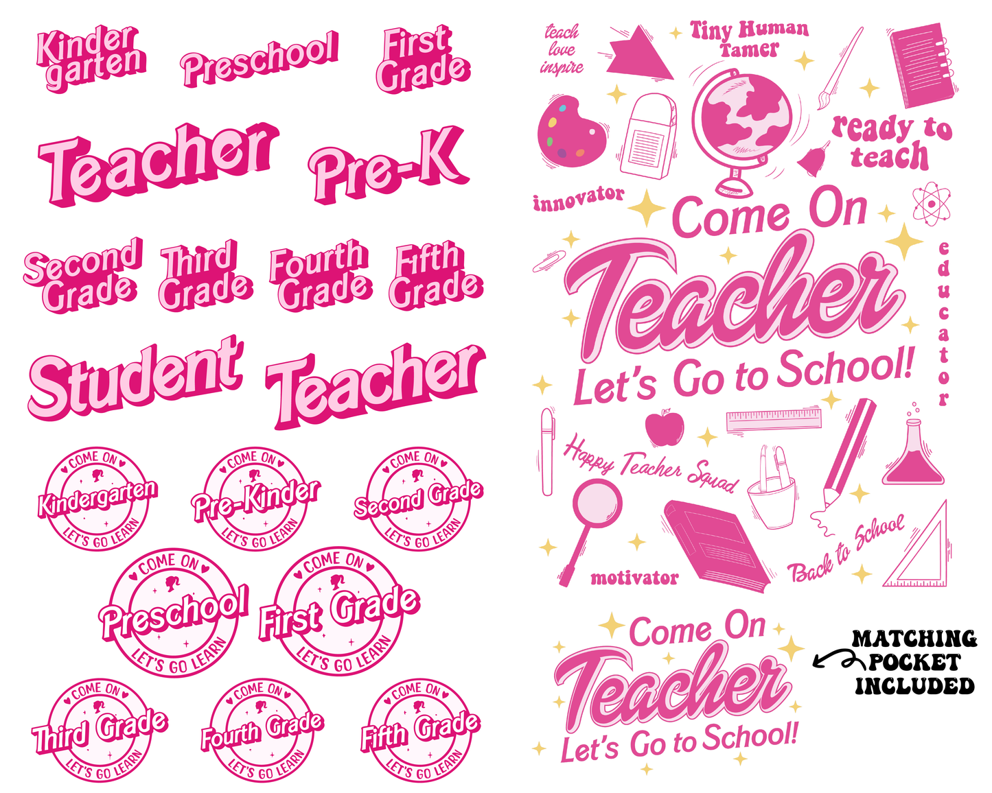 Barbie Teacher Png Bundle