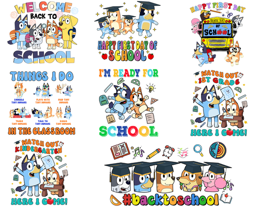 Bluey Back To School Png