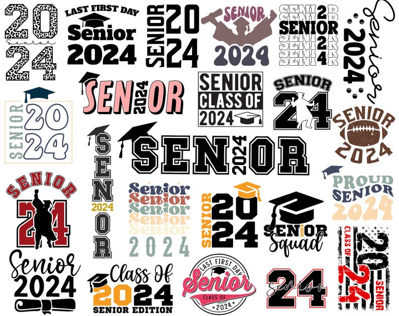 Senior 2024 Svg Bundle – Png Vibes