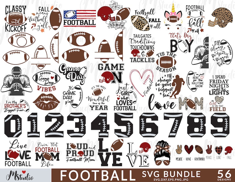 Football svg Bundle