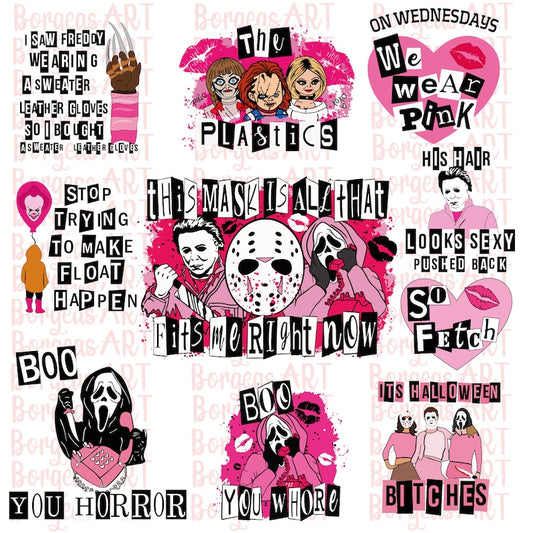 60+File Horror Girls, SVG-Png-Eps-Dxf Mean Girls Bundle