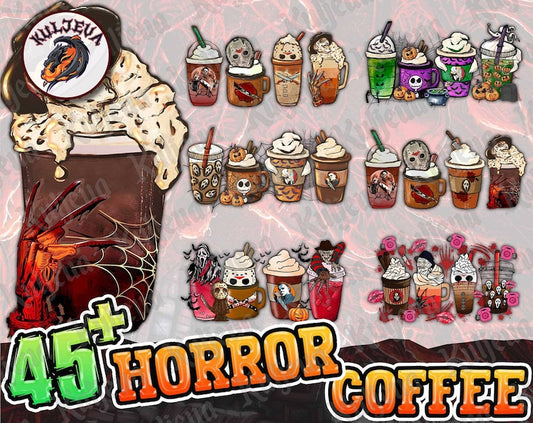 45+ Horror Killers Coffee Png Bundle