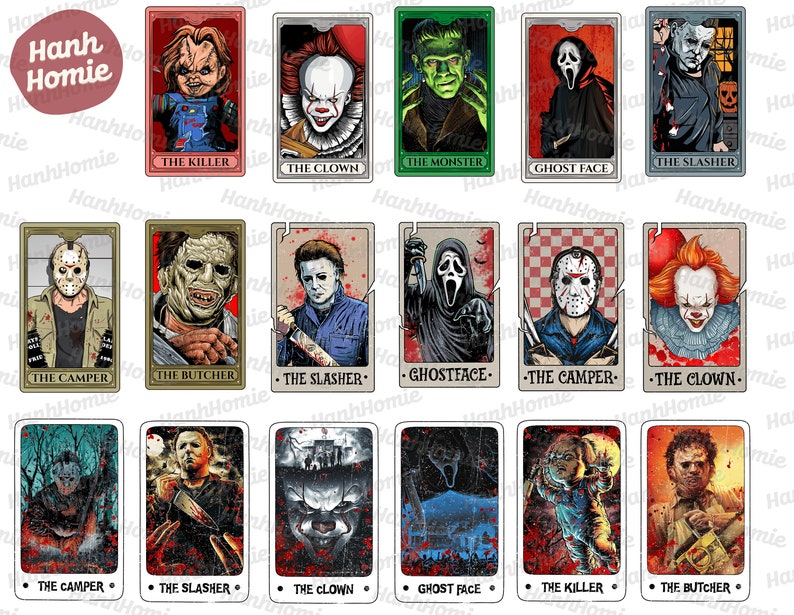 Bundle Halloween Tarot Card PNG