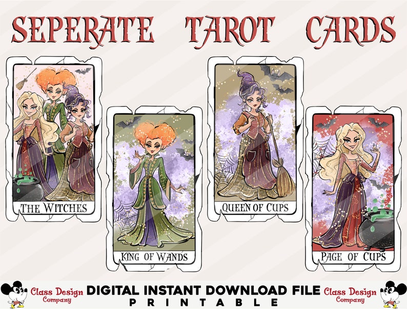 Halloween Tarot Png Bundle