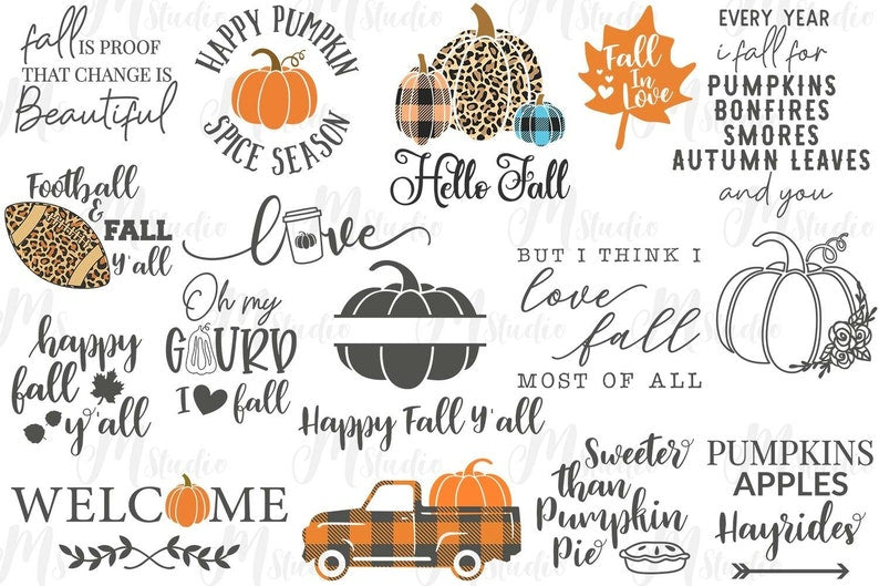 Fall svg, Happy fall svg