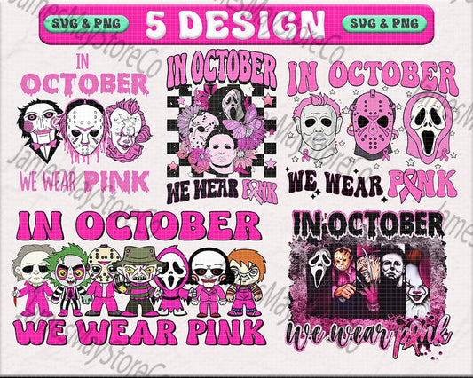 In October We Wear Pink Png