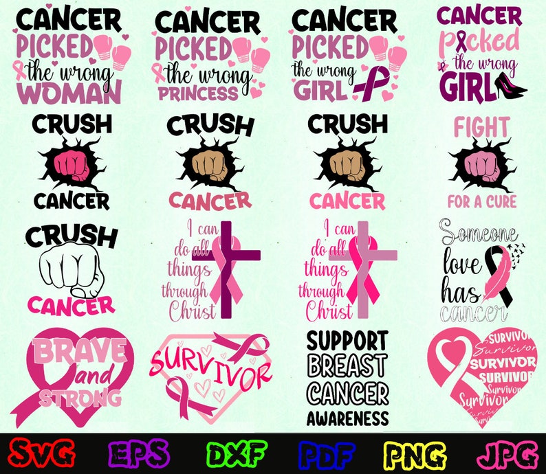 165 Breast Cancer SVG