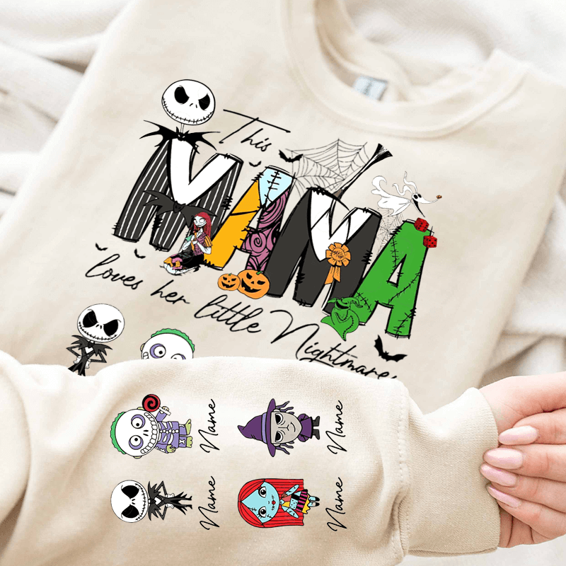 Personalize This Mama Loves Her Little Nightmares Sweatshirt