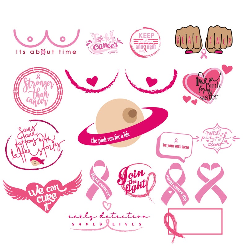 205 Breast Cancer SVG