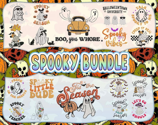 30+ Halloween Spooky Embroidery Bundle