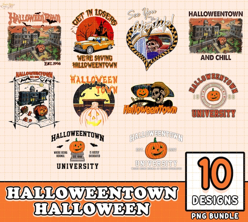 Halloweentown Bundle Png