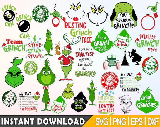 900+ Files The Grinch Bundle