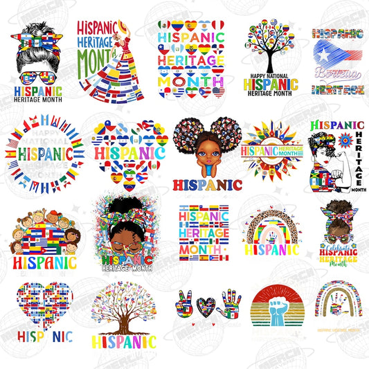 25 National Hispanic Heritage Month PNG Bundle