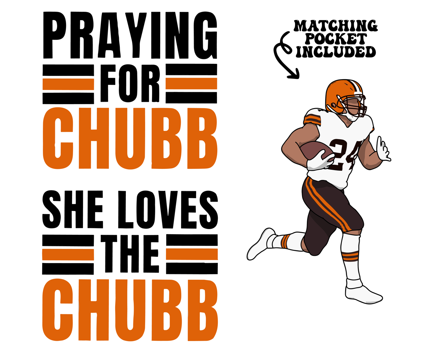 Pray for nick Chubb Cleveland Football PNG