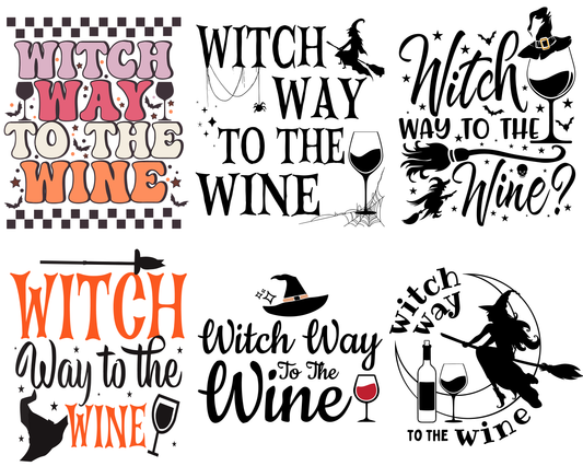 Witch Way To The Wine PNG