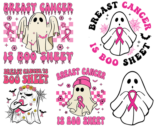 Breast Cancer Is Boo Sheet Png