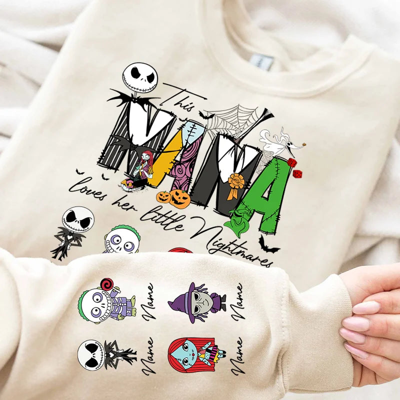 Personalize This Mama Loves Her Little Nightmares Sweatshirt