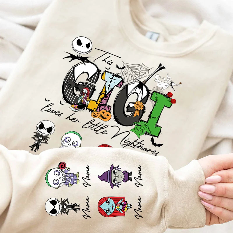 Personalize This Mama Loves Her Little Nightmares Sweatshirt